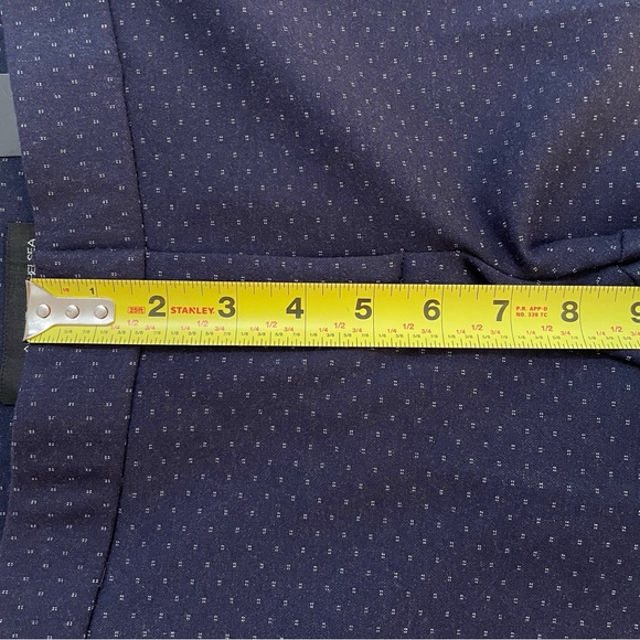 New Amanda + Chelsea Women's Size 4 Navy Blue & White Polka Dot Stretch Pants - Picture 10 of 14